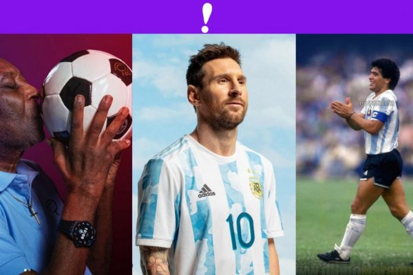 Pele, Maradona y Messi copa america 2021