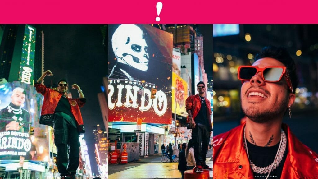 Mario Bautista cumple su sueño de estar en Time Square por su canción 'Brindo'
