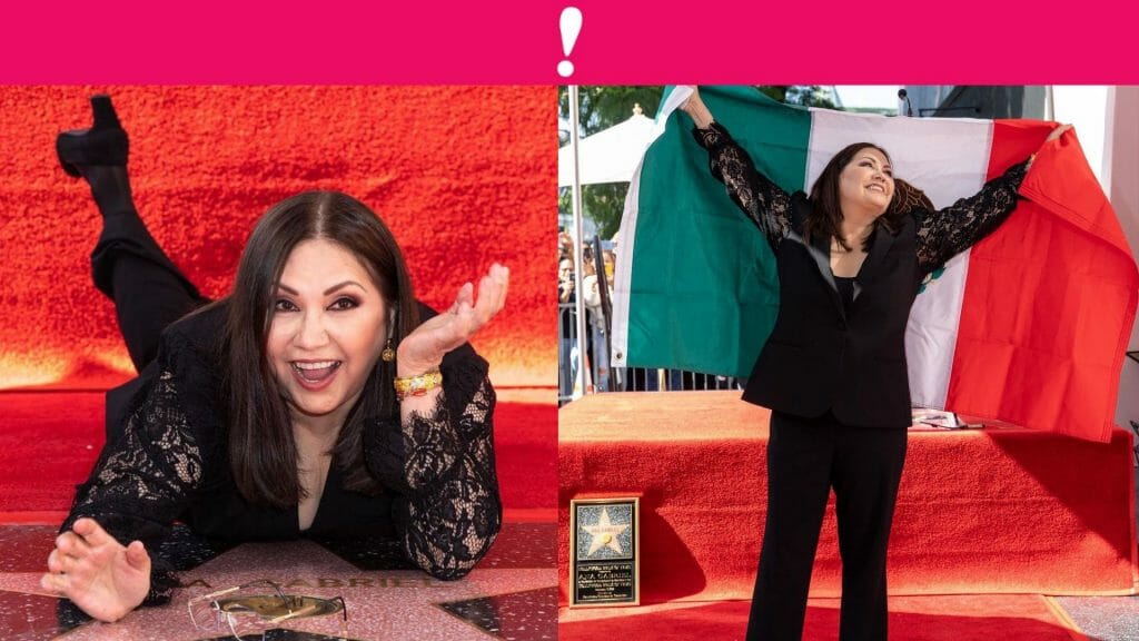 OMG! Ana Gabriel recibe su estrella en el Paseo de la Fama de Hollywood