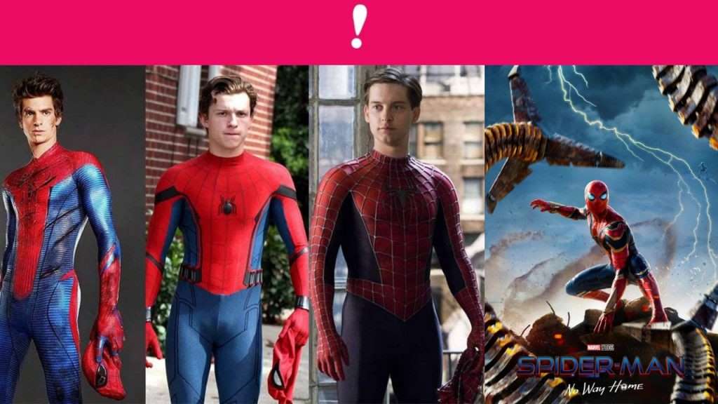 Posible multuverso de la nueva película de Marvel Spiderman No way home.