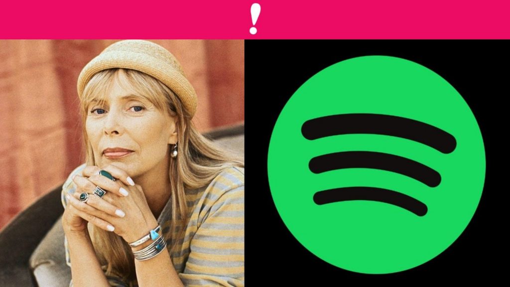 Joni Mitchell quitara su música de Spotify por mentiras sobre el covid