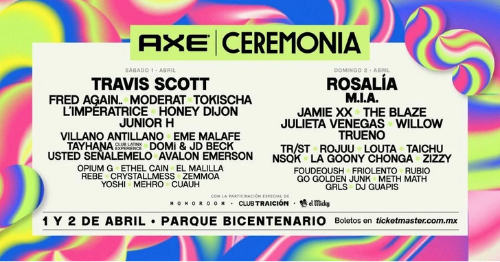 Festival “AXE CEREMONIA” Celebra su décimo aniversario.
