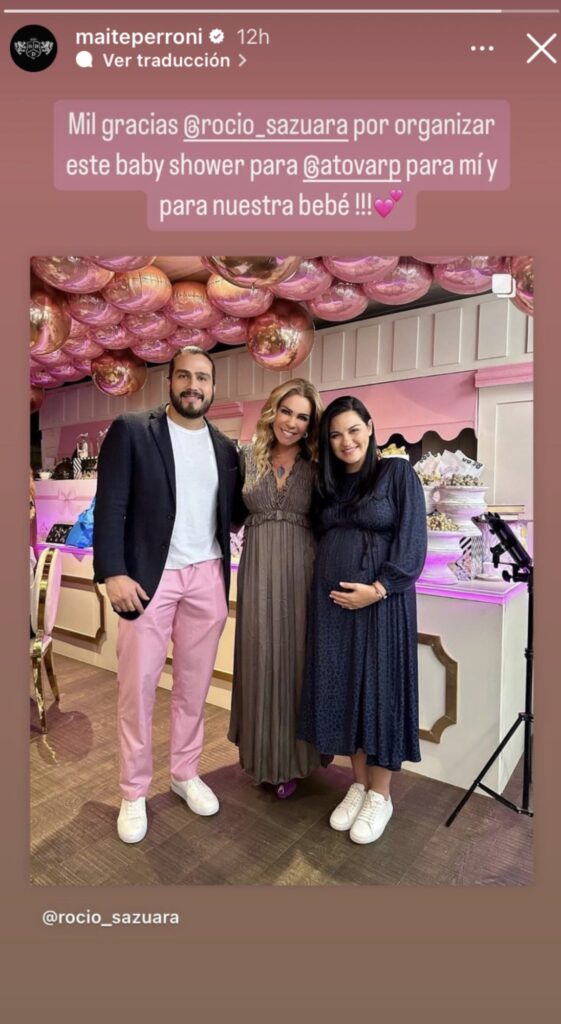 Maite Perroni y Andrés Tovar celebraron el “Baby Shower“ de su primera hija.