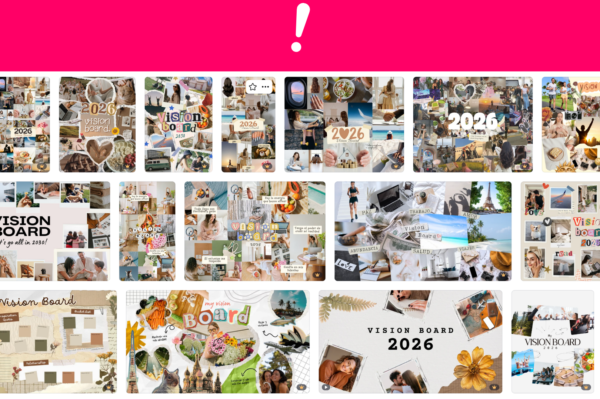 Vision Board Screenshot de diseños canva